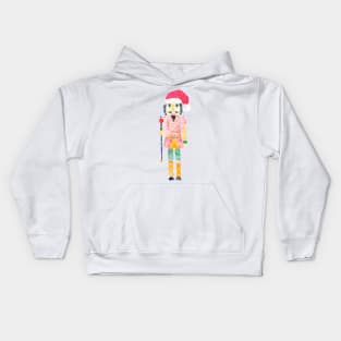 nutcracker character  watercolour painting Kids Hoodie